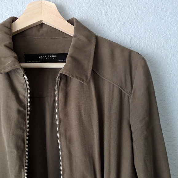 Zara Basic Collection Military Green Jacket - Picture 6 of 8